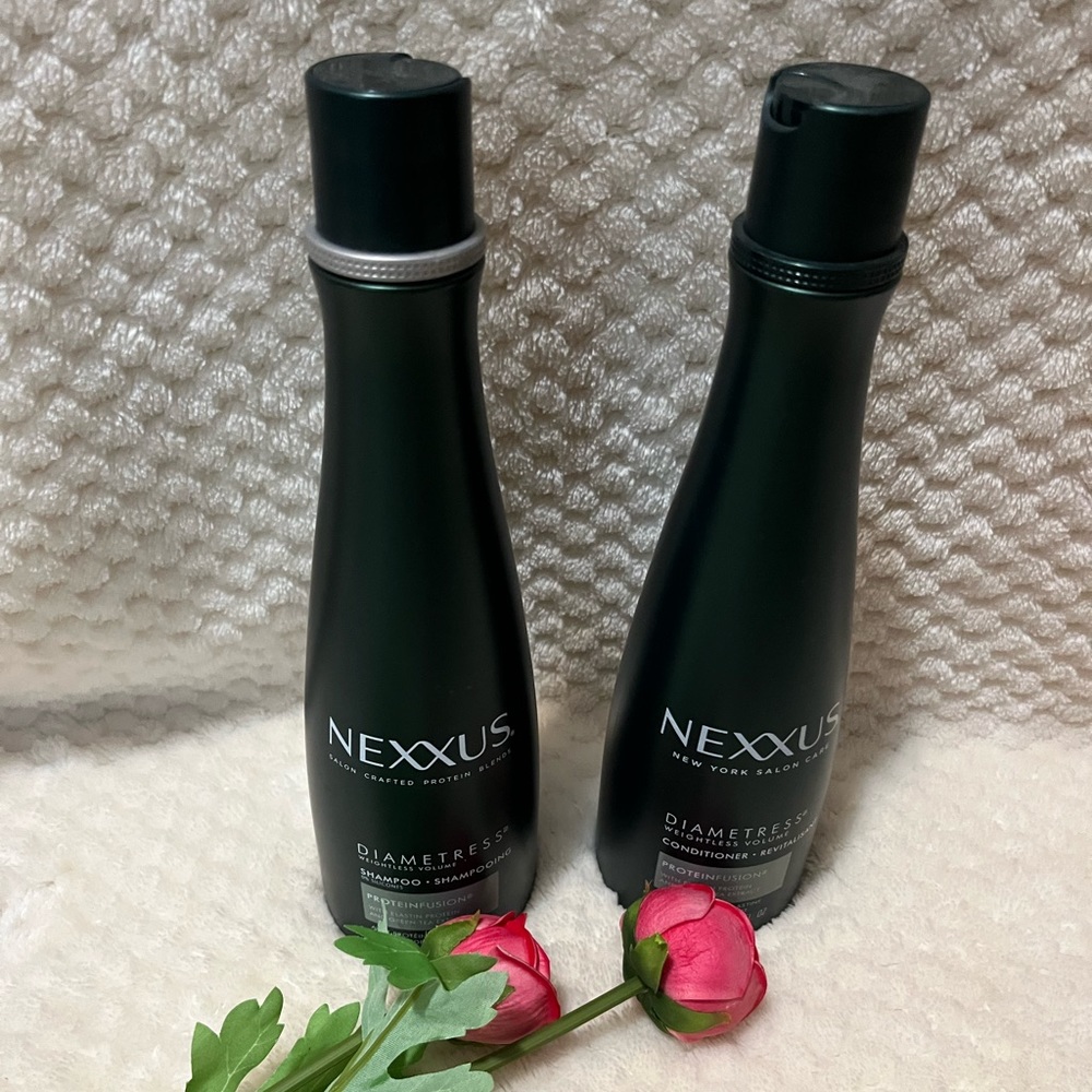 NEXXUS DIAMETRESS SHAMPOO AND CONDITIONER FOR FLAT FINE HAIR. NWT!
